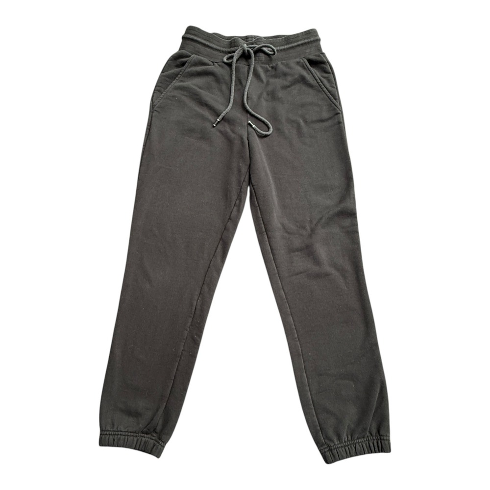 Alo Yoga Accolade Sweatpants Women Small Black Joggers Drawstring Fleece Relaxed